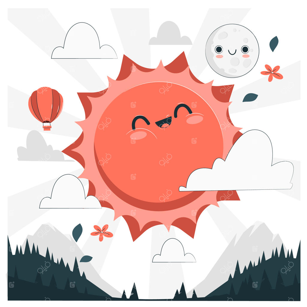 طرح مفهومی خورشید شاد