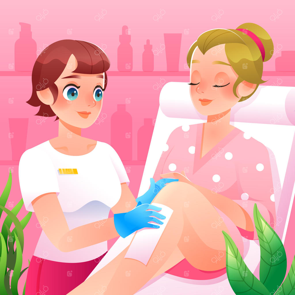 درمان موم‌زنی در سالن زیبایی