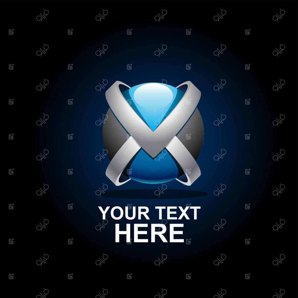 قالب طراحی لوگوی سه‌بعدی خلاقانه