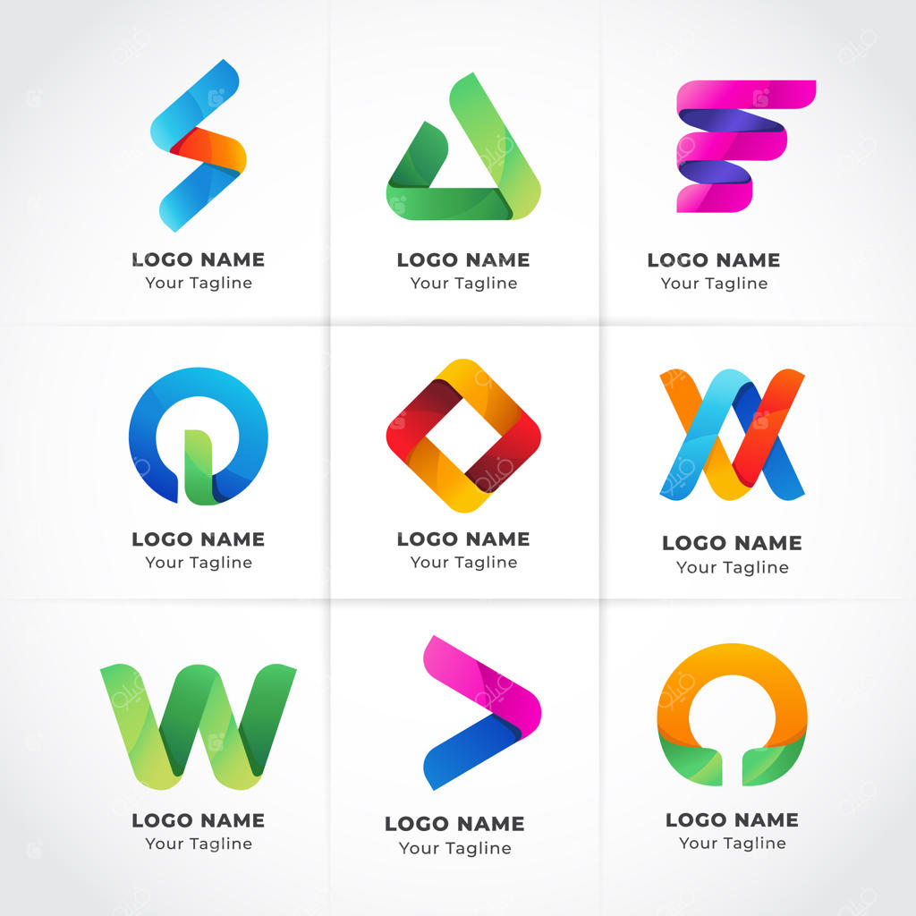 لوگوی مدرن و هندسی کسب‌وکار