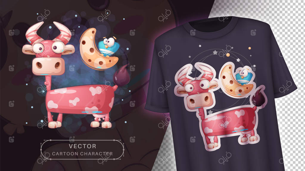 شخصیت کارتونی گاو بامزه