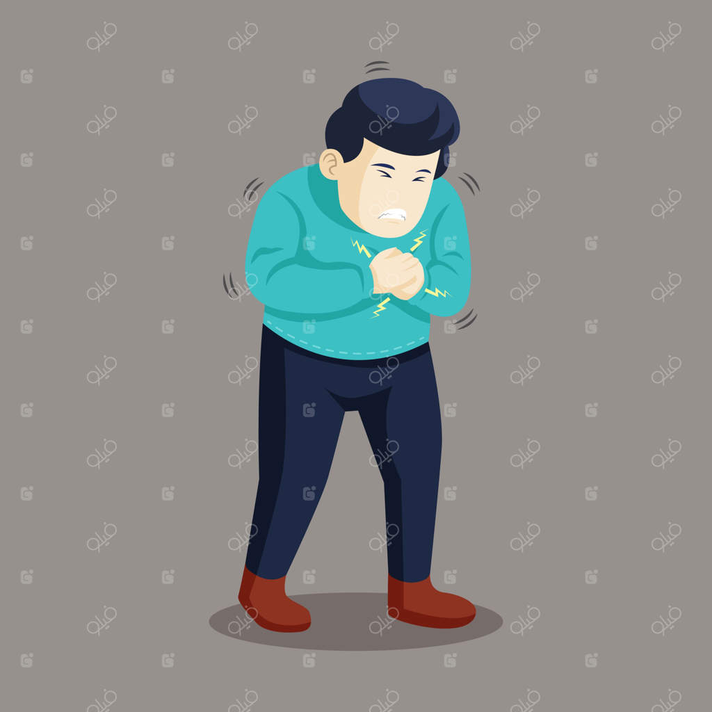 مرد دچار درد قفسه سینه. حمله قلبی یا علائم بیماری قلبی؟