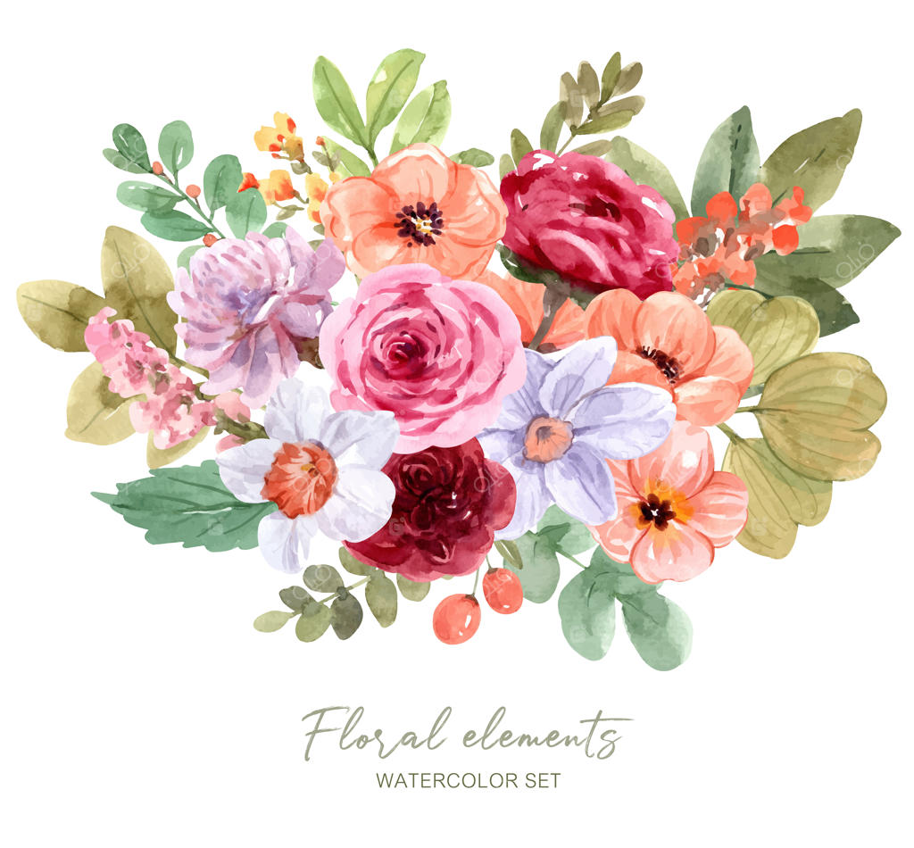 دسته گلی از گل‌ها