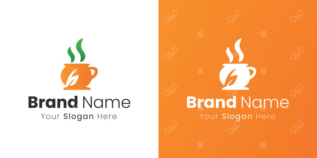طراحی خلاقانه لوگوی نماد انرژی فنجان قهوه برای کسب‌وکار شما