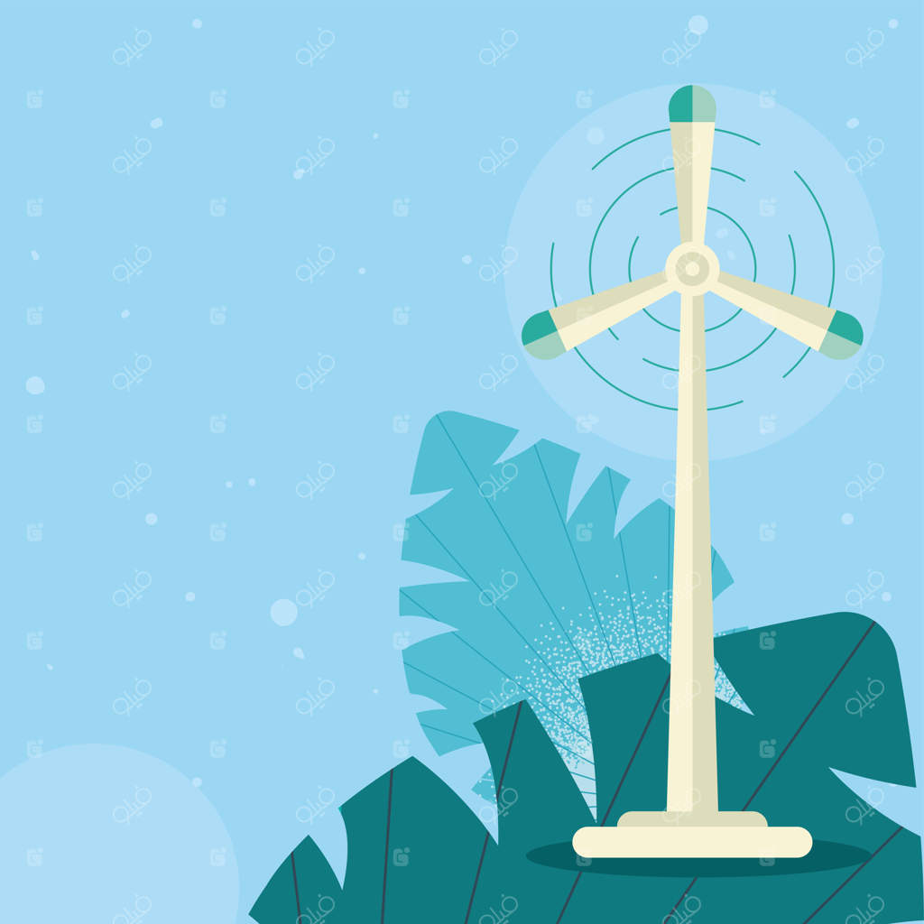 پوستر بادی در میان برگ‌ها با مضمون حفاظت از محیط زیست