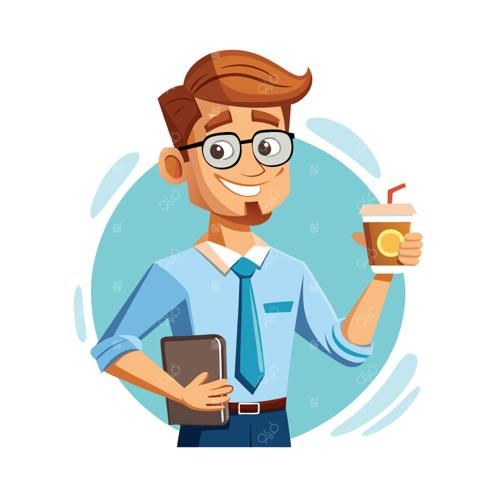 معلم در حال نوشیدن قهوه و به اشتراک‌گذاری ایده‌ها