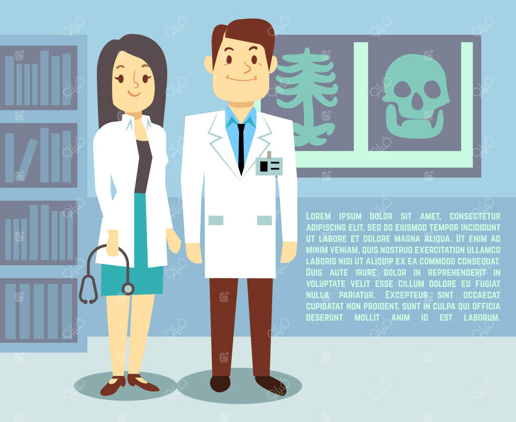 پزشک و پرستار بیمارستان در بیمارستان