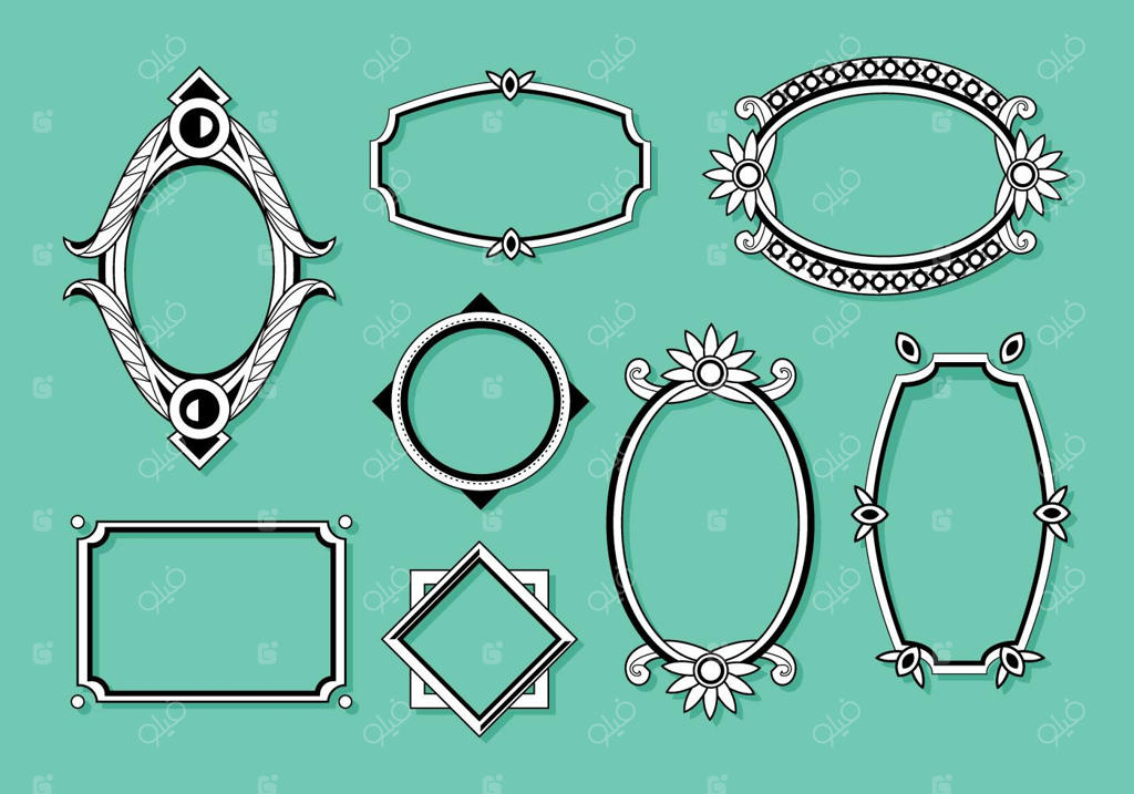 وکتور رایگان کادر