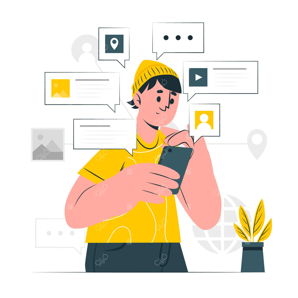 تصویرسازی مفهوم اطلاعات فوری