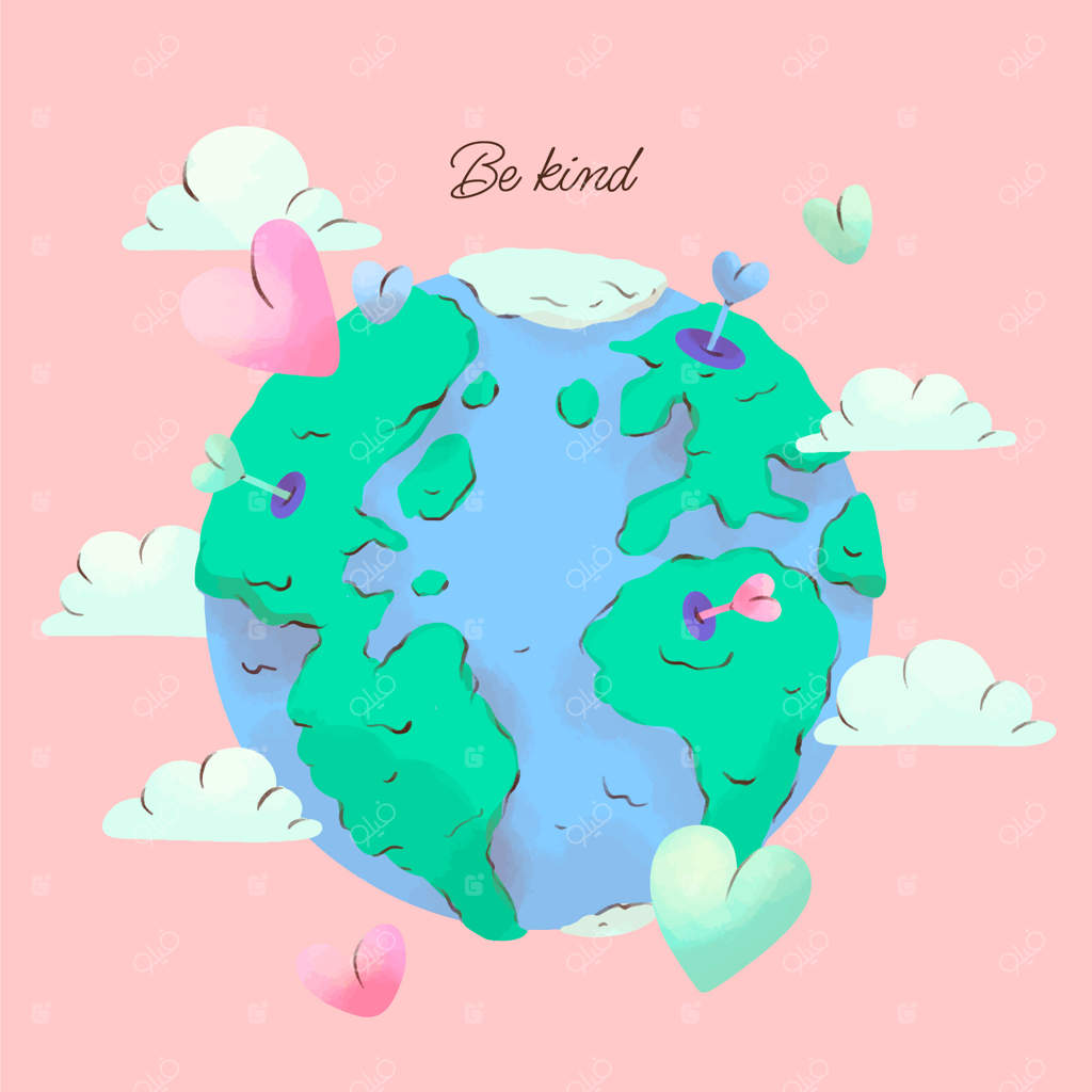 تصویر روز جهانی مهربانی با آبرنگ