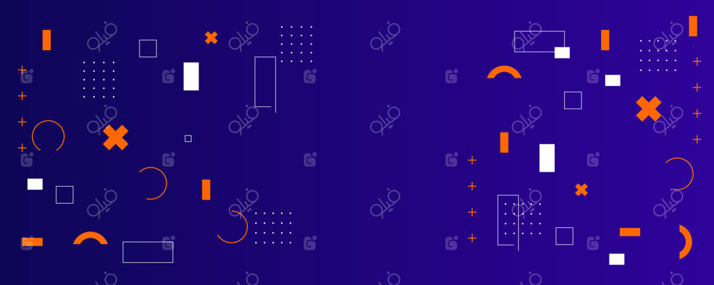 پس‌زمینه بنر: وکتور هندسی EPS 10