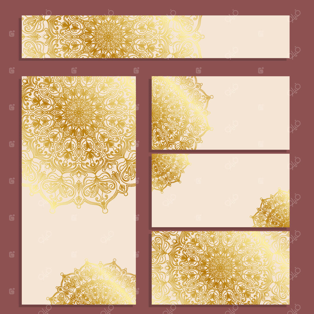 قالب کارت، کارت طلایی لوکس، کارت ویزیت