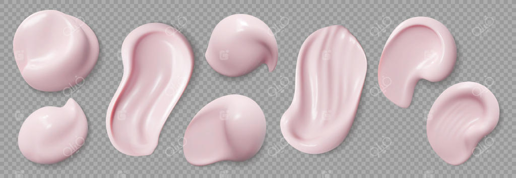 نمونه رنگ کرم پودر صورتی، لوازم آرایشی مراقبت از پوست