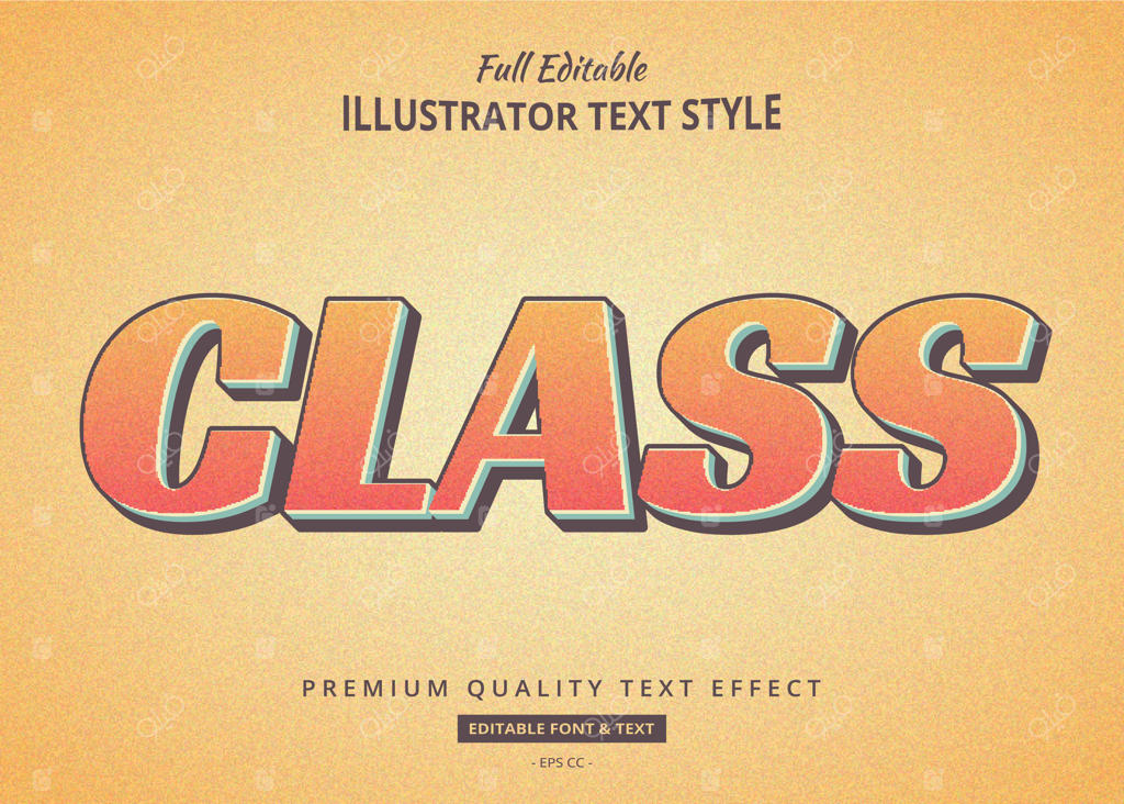 افکت متن بافت قدیمی و کلاسیک