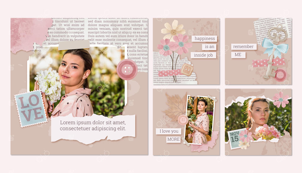 پست‌های اینستاگرامی کلاژ وینتیج