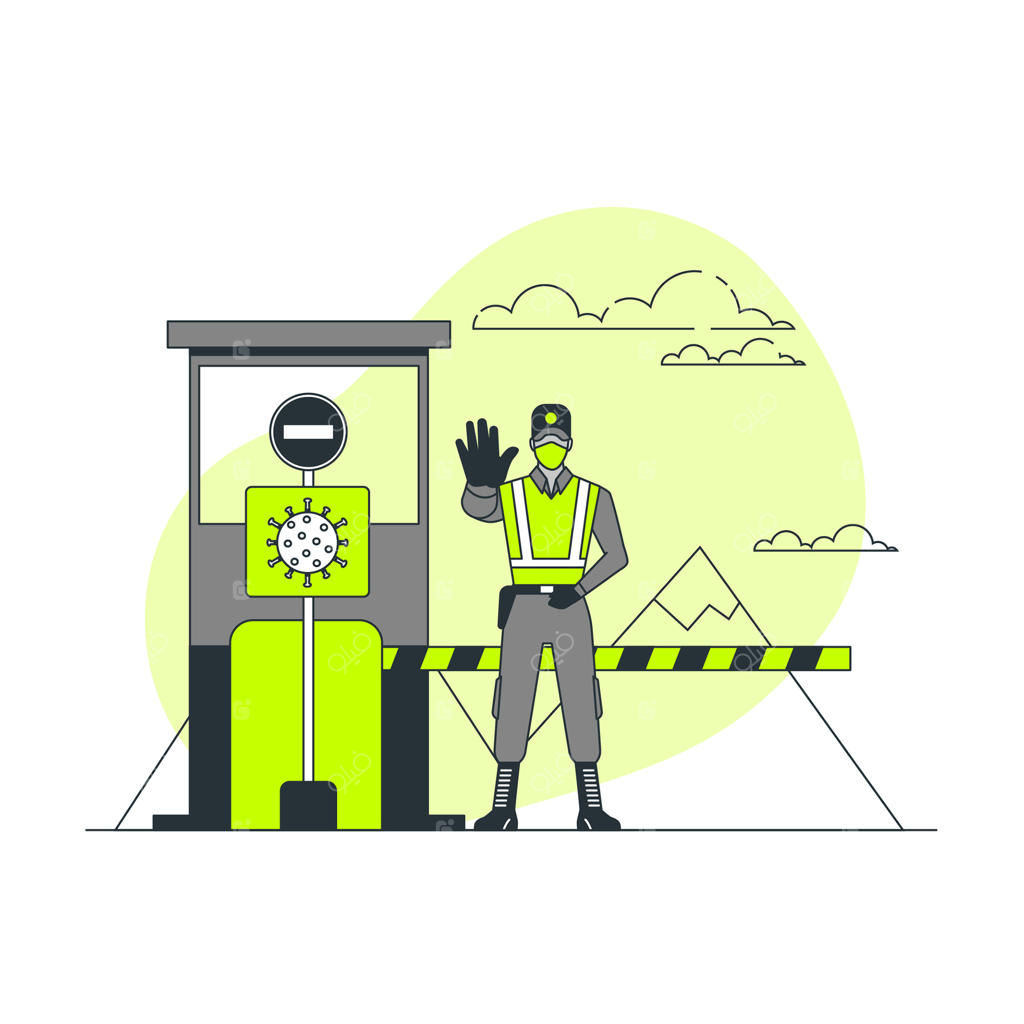 تصویر مفهومی بسته شدن مرزها به دلیل ویروس کرونا