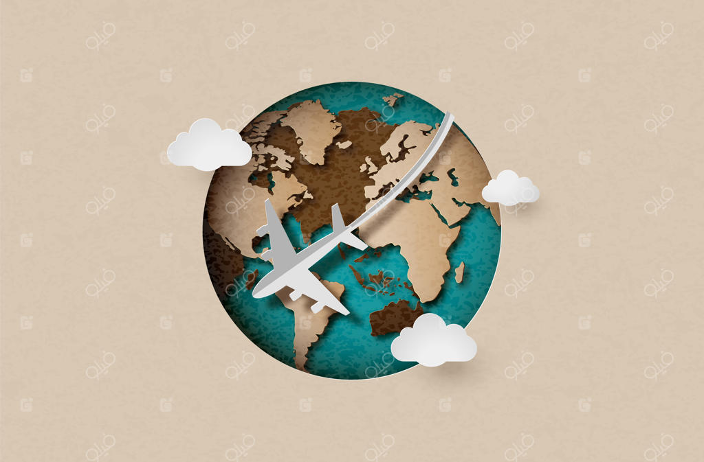 پرواز هواپیما به دور سیاره زمین