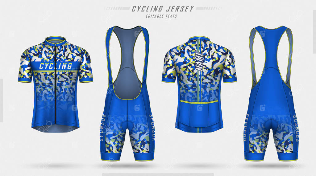 جلوی و پشت پیرهن دوچرخه‌سواری