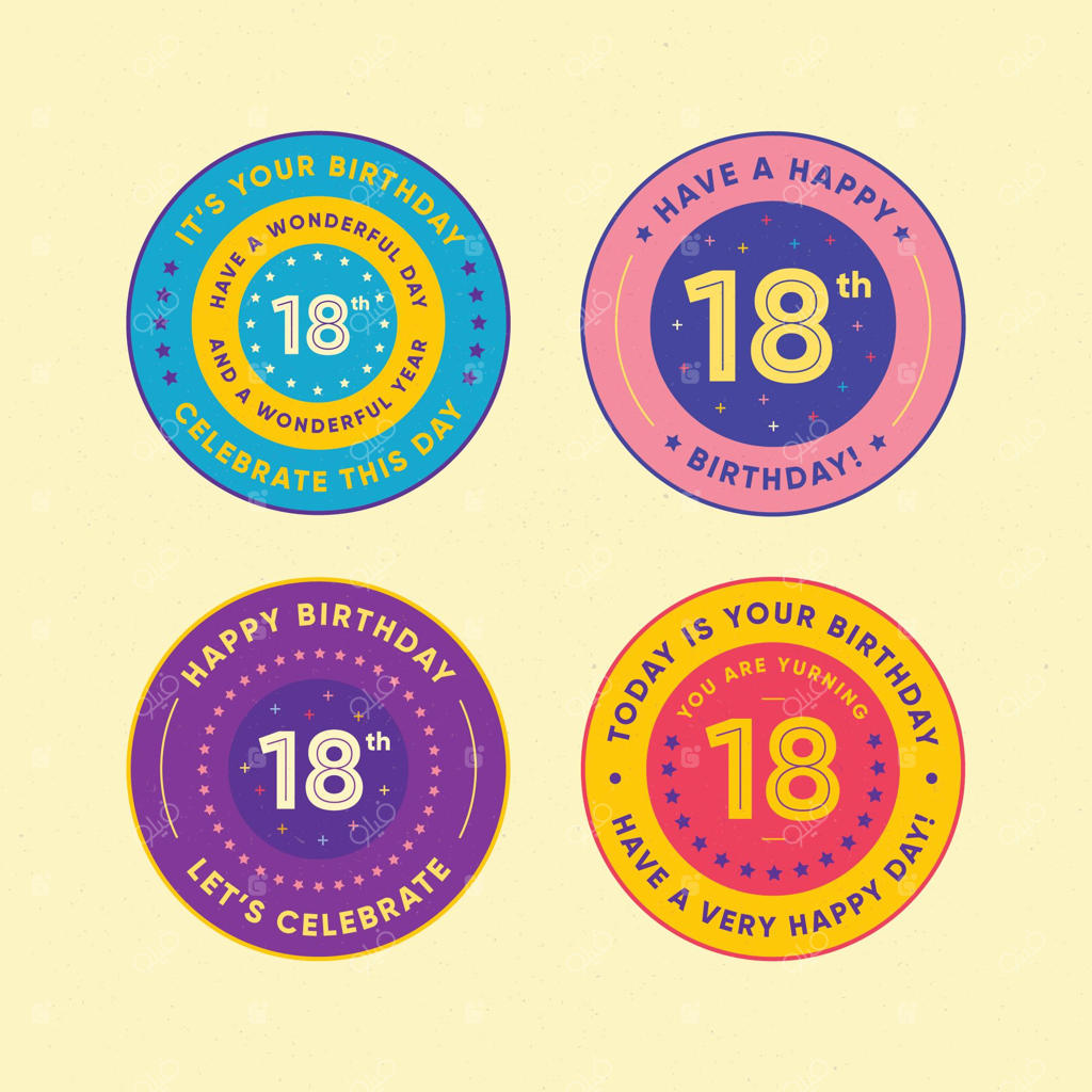 نشان‌های تولد 18 سالگی