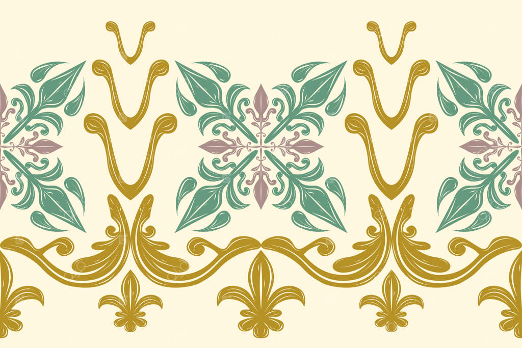 طرح شگفت‌انگیز باغ لوکس بابل: حاشیه یکپارچه‌ برگ‌های سبز و تزئینات طلایی. خانه‌ای باستانی شیشه‌ای با گیاهان و گل‌های بالدار برای روسری ابریشمی.