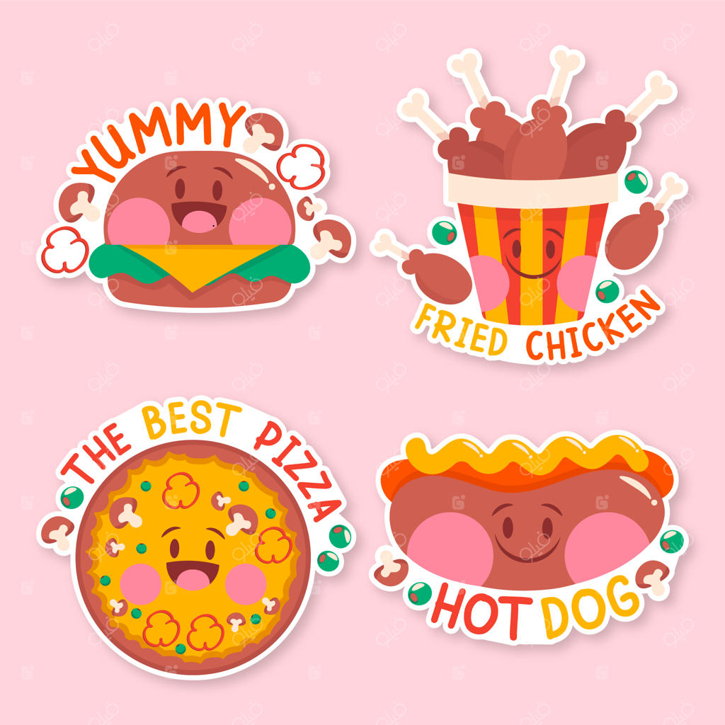 مجموعه بامزه استیکرها