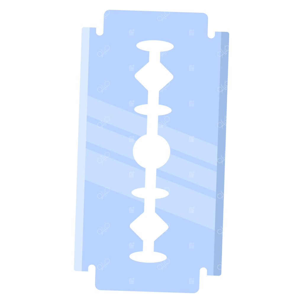 تیغ تیز مخصوص اصلاح و آرایش، مناسب برای طراحی‌های مرتبط با اصلاح، مراقبت شخصی، آرایشگاه‌ها و صنعت زیبایی.