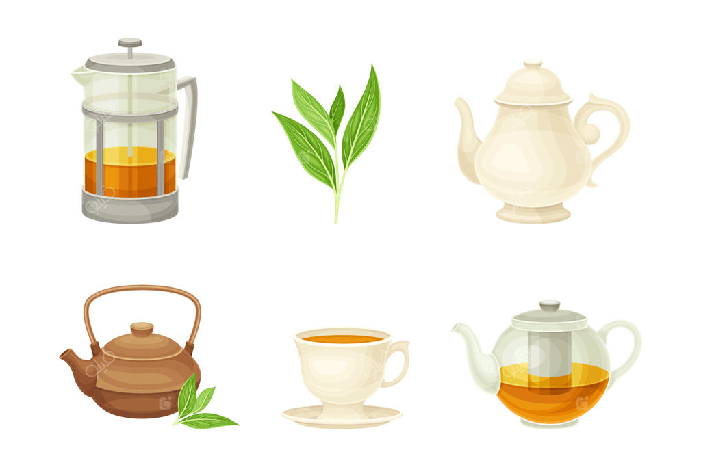 فنجان چای بر روی نعلبکی و قوری با نوشیدنی معطر برای دم‌نوشی کامل