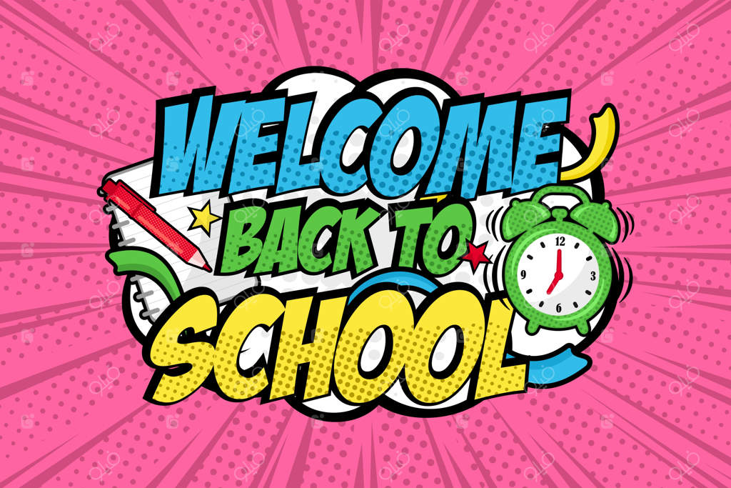 به مدرسه خوش آمدید - طراحی به سبک پاپ آرت