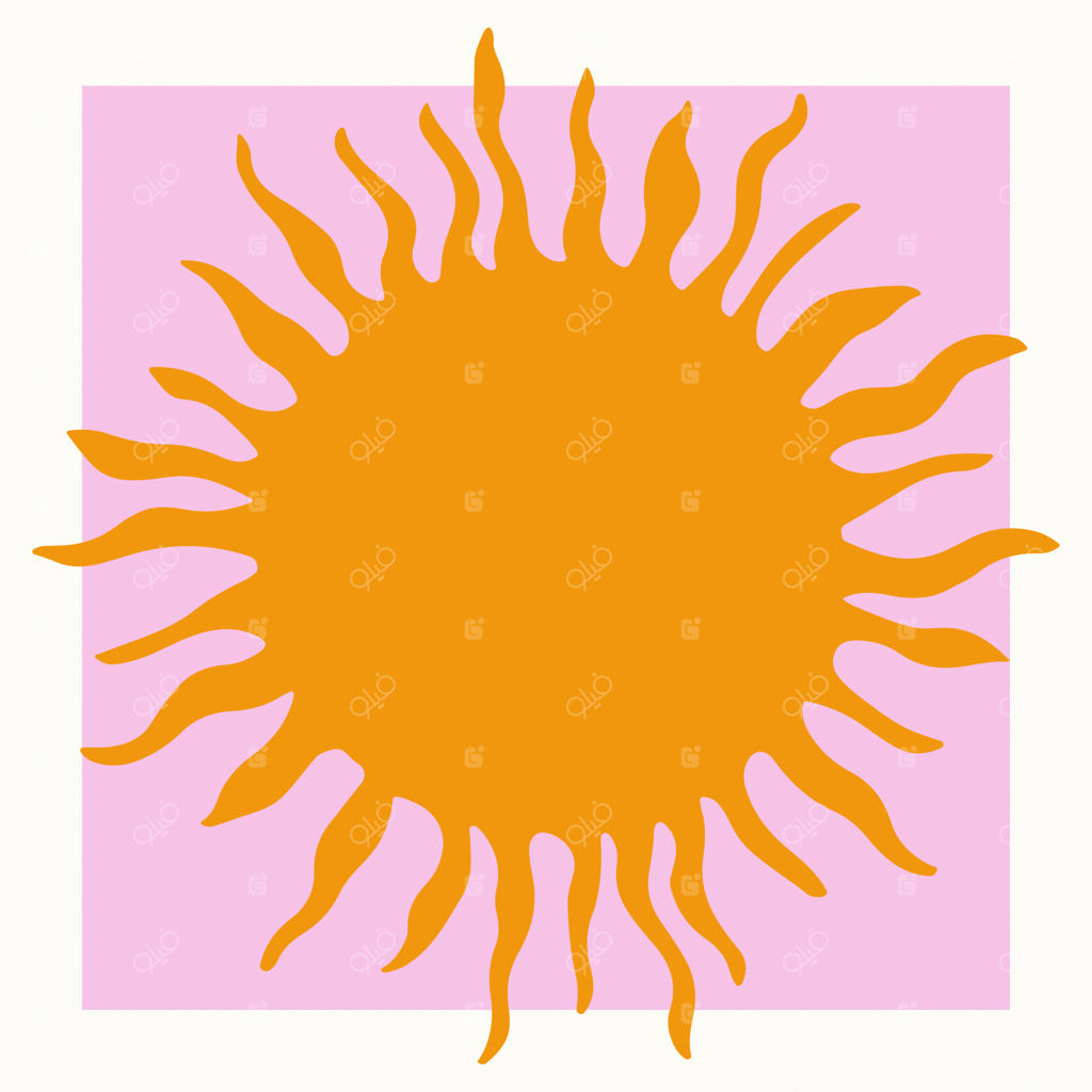 نقاشی خورشید فانتزی زرد: هنر آفتاب مدرن قرن بیستم