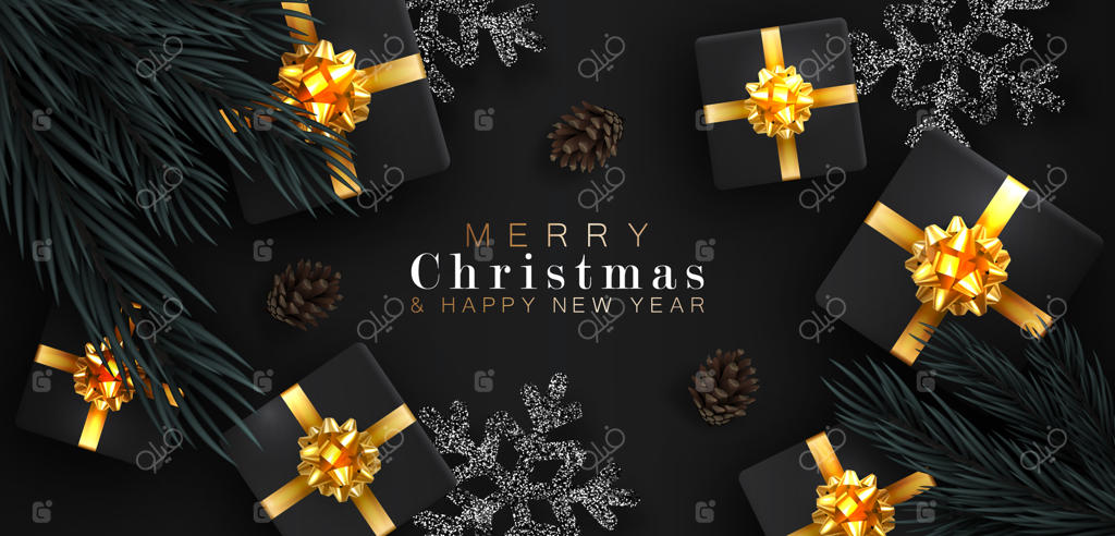 پس‌زمینه واقعی کریسمس مبارک و سال نو خوش