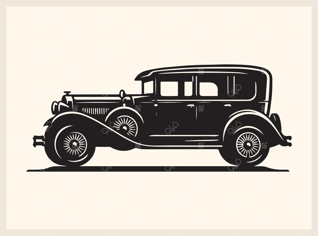 خودروی کلاسیک جاودانه برای هنر الهام گرفته از سبک رترو