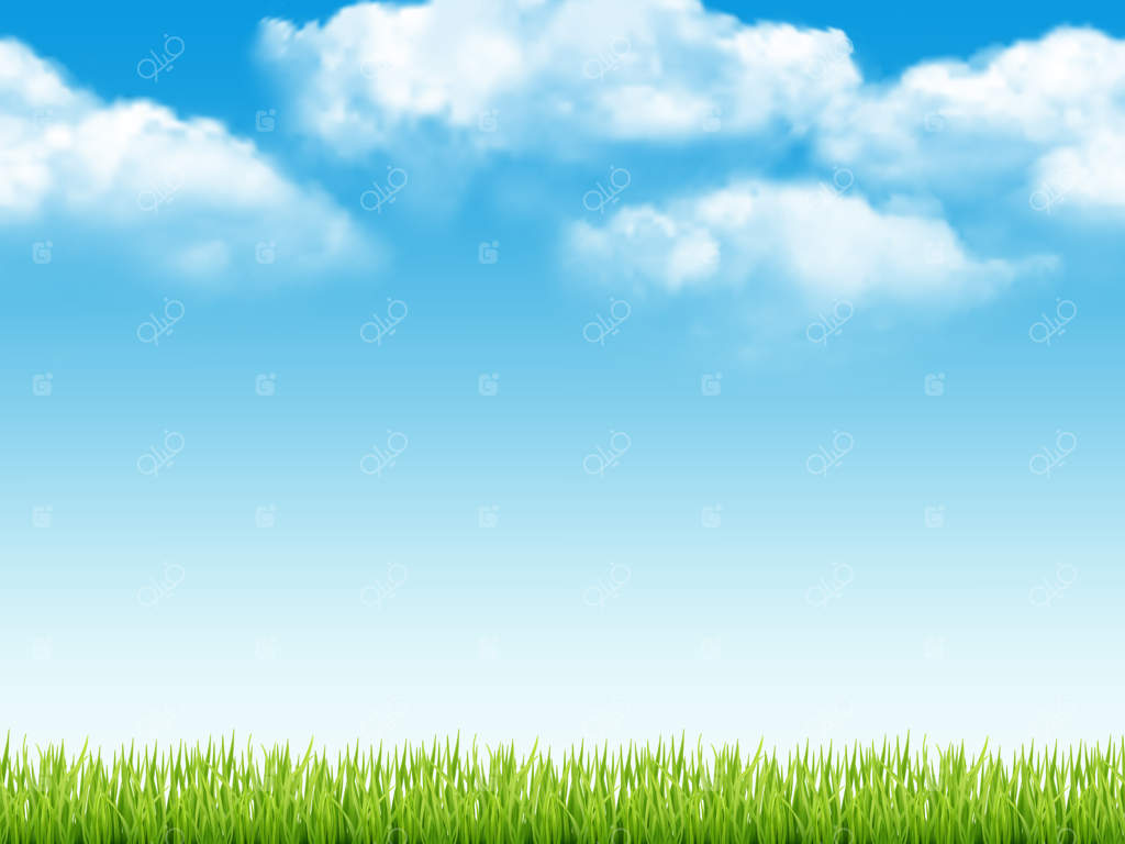 چشم‌انداز طبیعی: زمینه‌ای تازه با چمنی سبز، آسمانی آبی و ابری و طرحی بی‌پایان و رویایی از دشت‌های واقعی