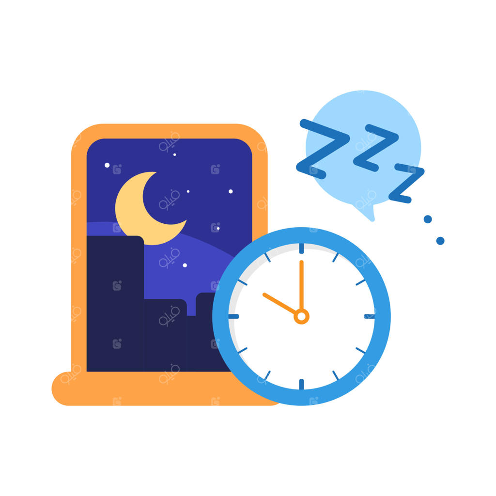 تصویرسازی مفهومی وقت خواب و حالت شب با طراحی تخت، وکتور EPS10؛ المان گرافیکی مدرن برای صفحه فرود، رابط کاربری وضعیت خالی، اینفوگرافیک و آیکون