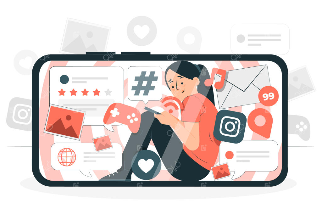 تصویرسازی مفهوم سایبرزدگی