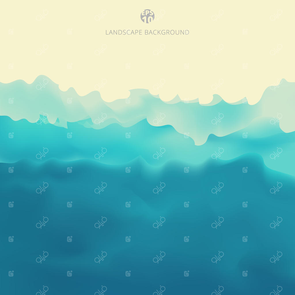 منظره طبیعت با نمای کوه و پس‌زمینه آبی.