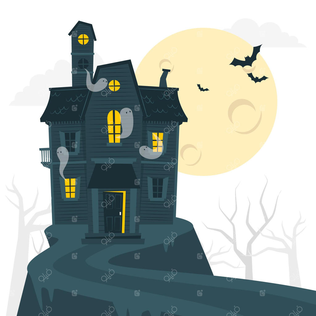 تصویری از ایده خانه تسخیر شده توسط ارواح