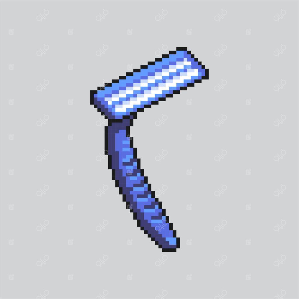 تصویر پیکسل آرت ماشین اصلاح مو. ماشین اصلاح پیکسلی. ماشین اصلاح مو برای بازی و آیکون وبسایت با سبک قدیمی و رترو.