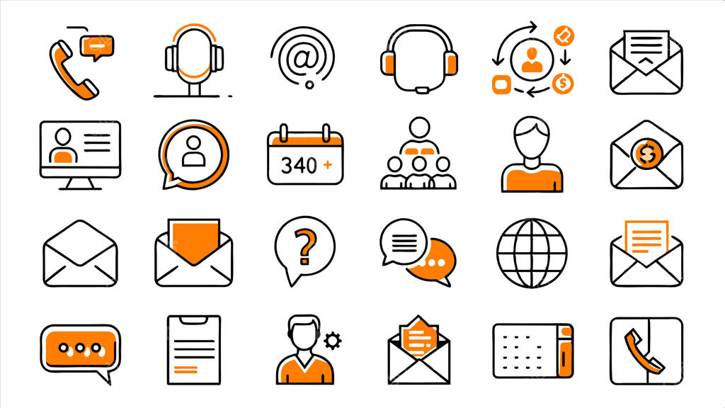 مجموعه آیکون‌ها شامل آیکون نمایش تعداد