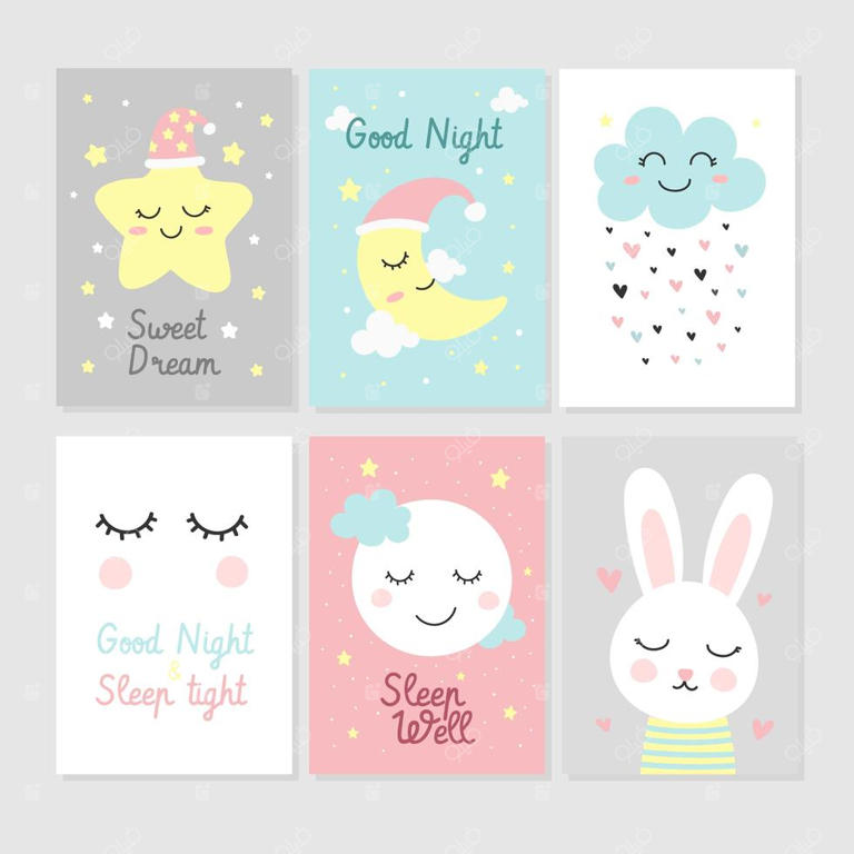 طرح قابل چاپ بامزه برای اتاق کودک