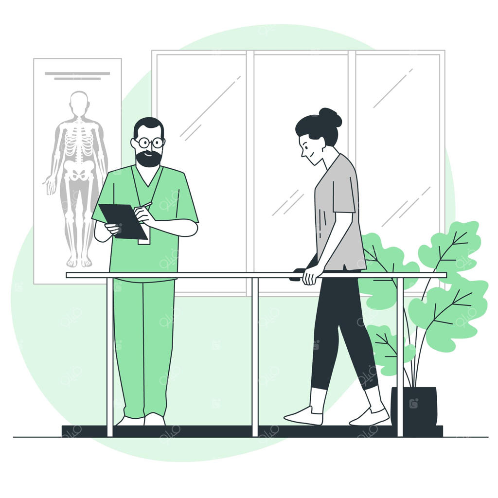 تصویر مفهومی فیزیوتراپی