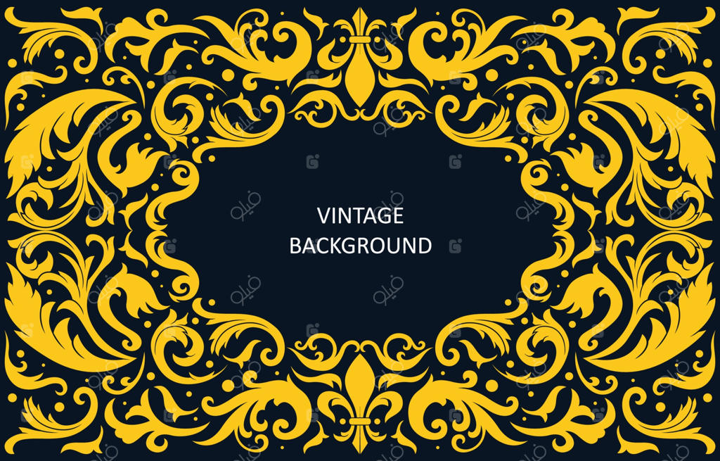 زمینه کلاسیک با تزیینات گردان