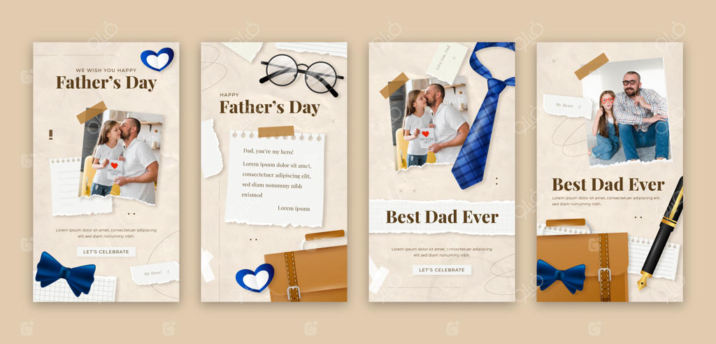 مجموعه استوری‌های اینستاگرام برای روز پدر واقعی‌تر