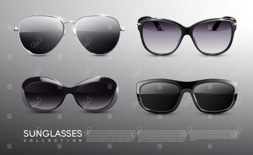 مجموعه عینک آفتابی شیک و واقعی‌گرا