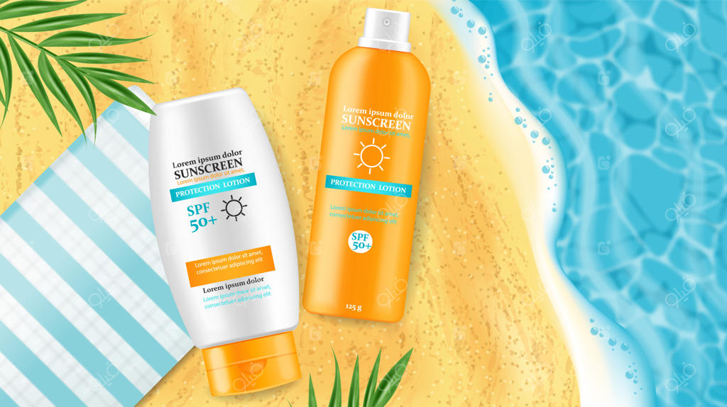 تصاویر نمونه‌ای کرم ضدآفتاب