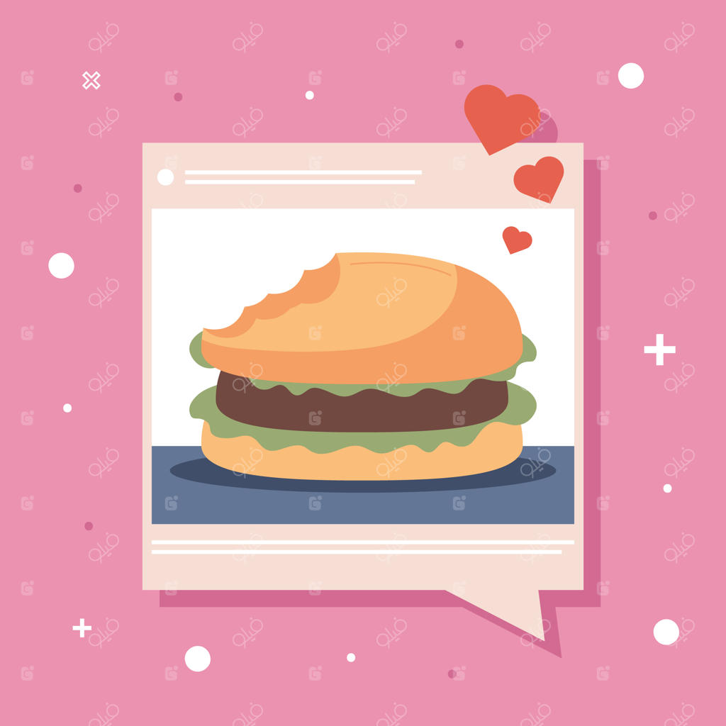 پترن وبلاگ با منوی همبرگری