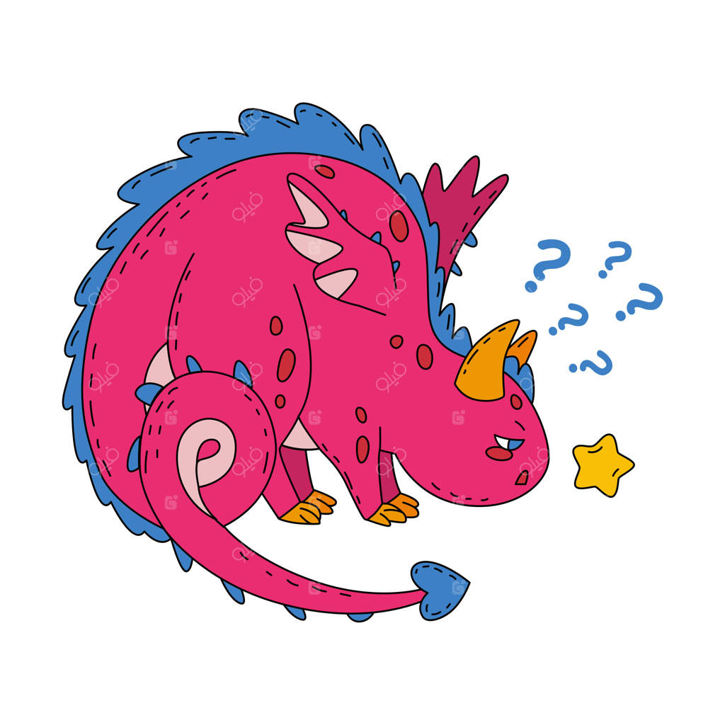 اژدها، نماد سال نو چینی ۲۰۲۴ - طرحی زیبا برای تزئین لباس کودکان، ساخت استیکر و چاپ‌های دکوراسیون داخلی به سبک کارتونی، تصویرسازی وکتور