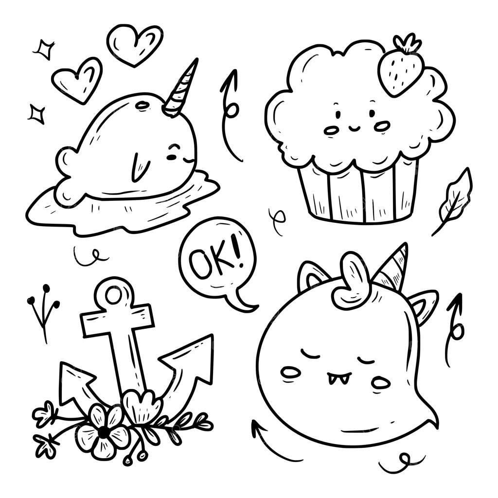 مجموعه طراحی استیکرهای کارتونی بامزه برای هالووین