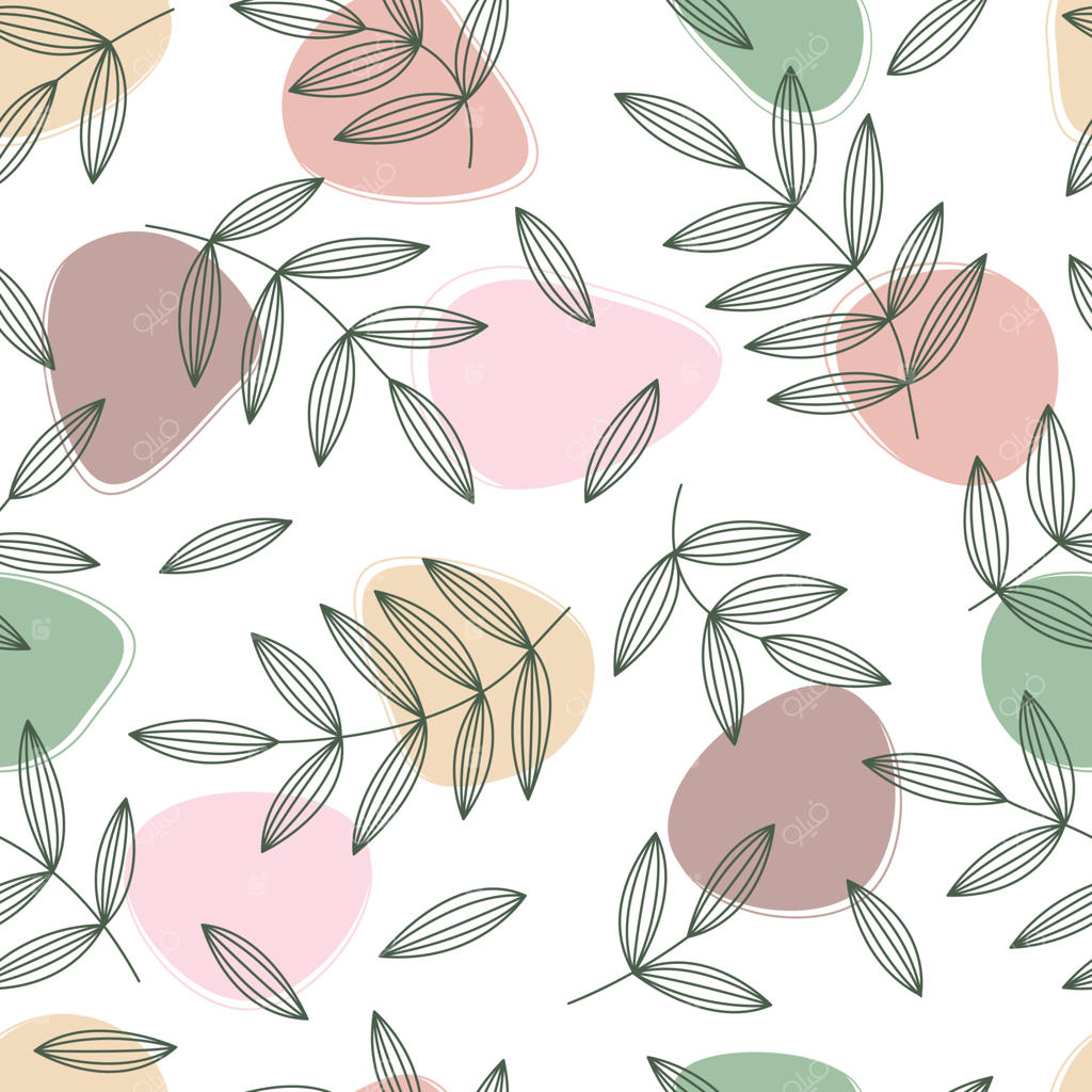 طرح گل‌های بهاری زیبا. گل‌های باغ، گیاهان، نقش یکپارچه بوتانیکال برای مد، پارچه، کاغذ دیواری و تمامی چاپ‌ها بر روی زمینه‌ی سبز نعنایی. نقش گل‌های به‌روز وکتور