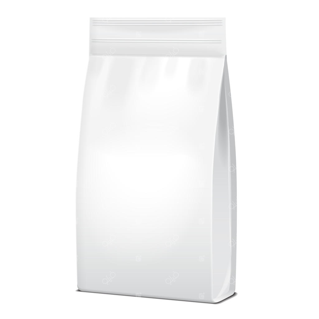 بسته‌بندی فویل یا کاغذ برای مواد غذایی یا شیمیایی خانگی. پاکت غذای حیوانات یا میان‌وعده.