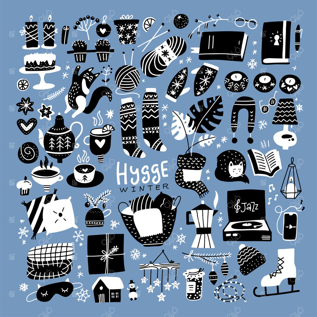 مجموعه عناصر سبک زندگی دانمارکی "هوگه" برای فصل زمستان: لباس‌های بافتنی، شمع‌ها و ...